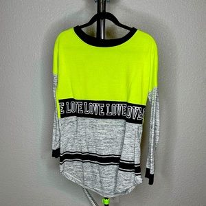 Lime green sweater size M